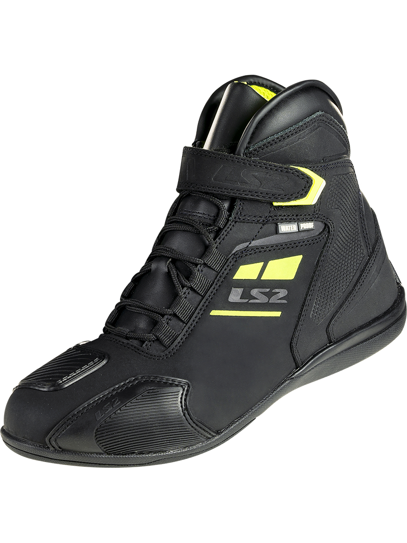 LS2 GARRA MAN BOOTS WP BLACK H-V YELLOW LS2 GARRA MAN BOOTS WP BLACK H-V YELLOW
