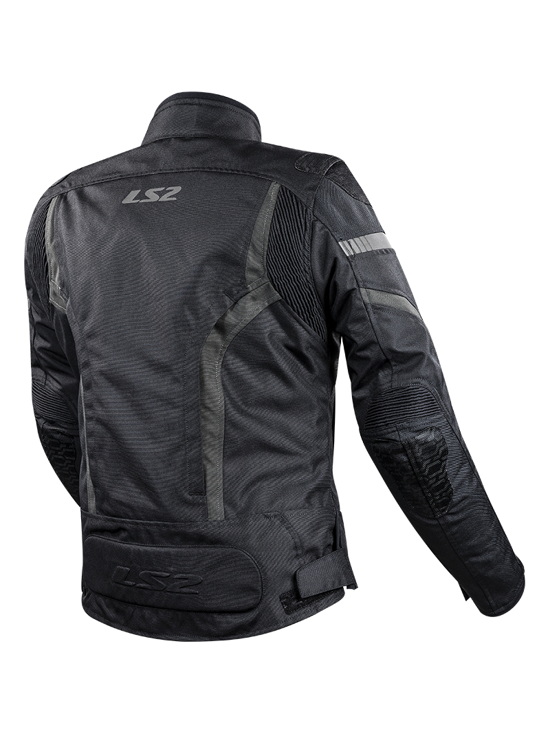 LS2 GATE LADY JACKET BLACK DARK GREY 1