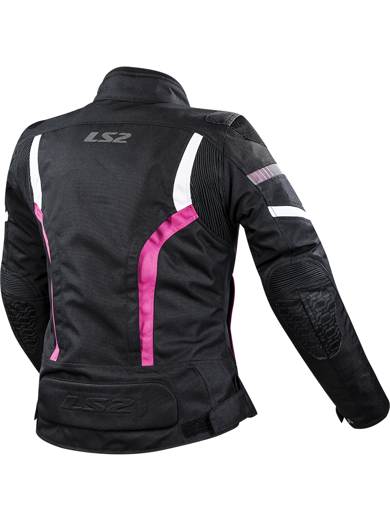LS2 GATE LADY JACKET BLACK PINK 1