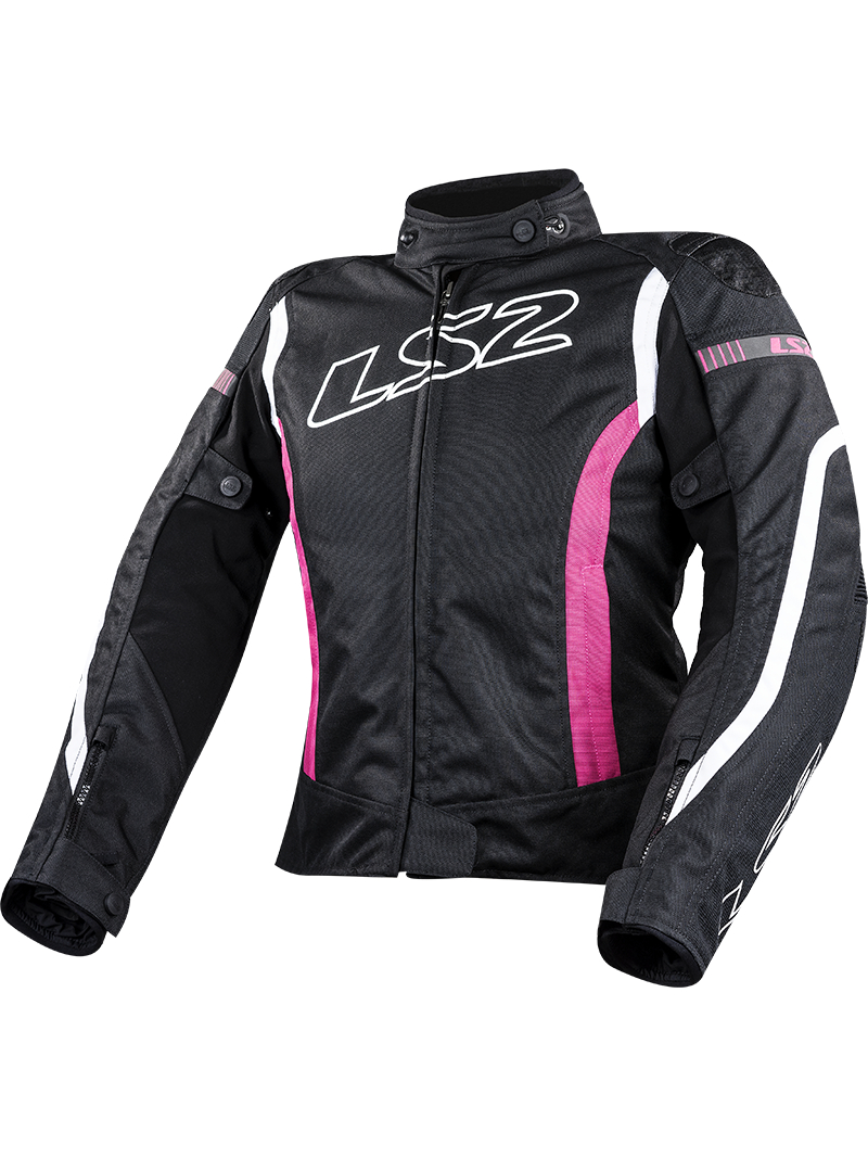 LS2 GATE LADY JACKET BLACK PINK LS2 GATE LADY JACKET BLACK PINK