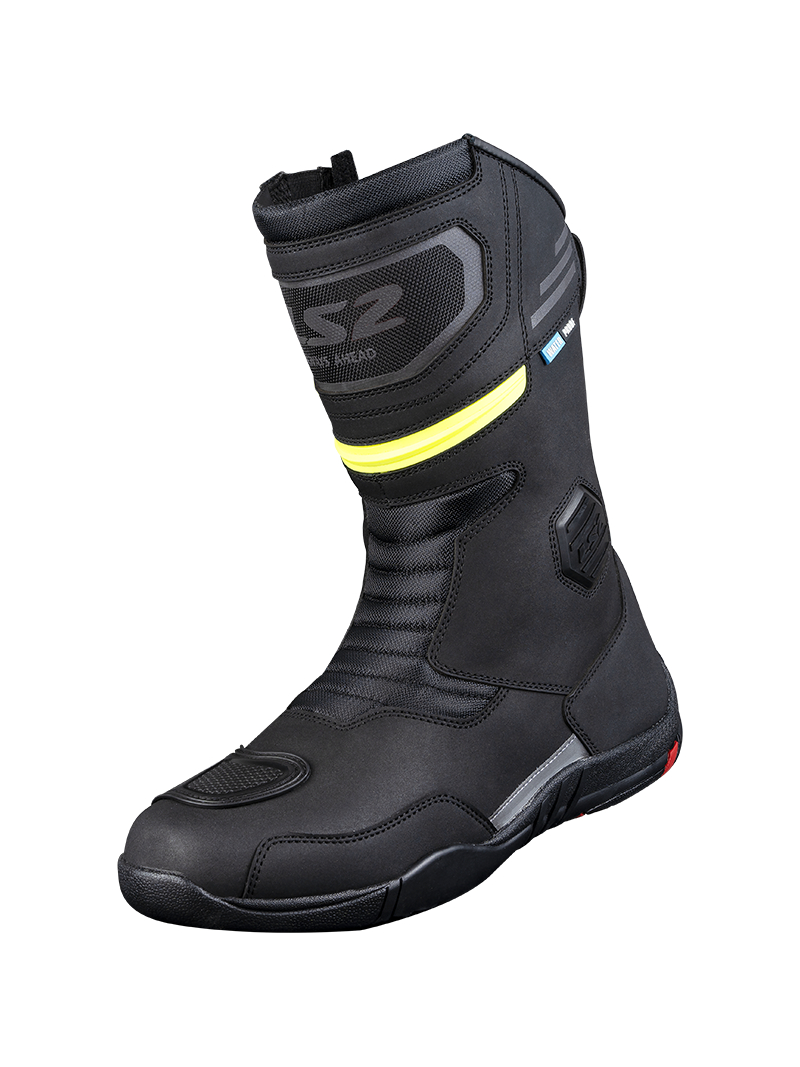 LS2 GOBY LADY BOOTS WP BLACK H-V YELLOW LS2 GOBY LADY BOOTS WP BLACK H-V YELLOW