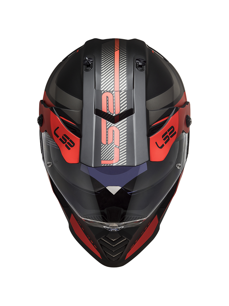 LS2 MX436 PIONEER EVO ADVENTURER MATT BLACK RED 5 LS2 MX436 PIONEER EVO ADVENTURER MATT BLACK RED 5