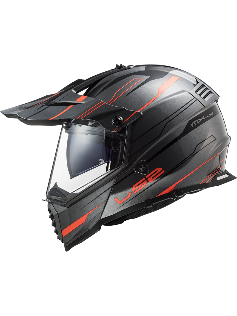 LS2 MX436 PIONEER EVO KNIGHT TITANIUM ORANGE 4 LS2 MX436 PIONEER EVO KNIGHT TITANIUM ORANGE 4