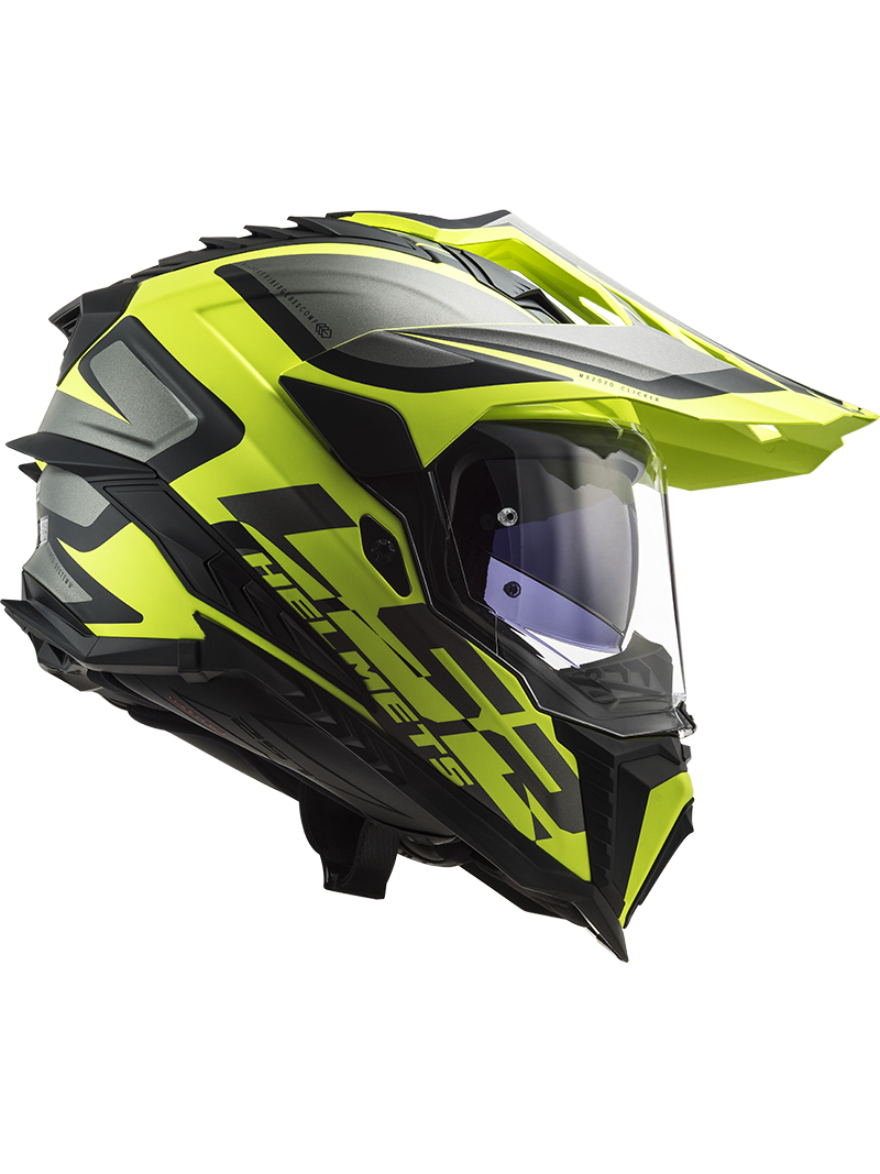 LS2 MX701 EXPLORER ALTER MATT BLACK H-V YELLOW 5