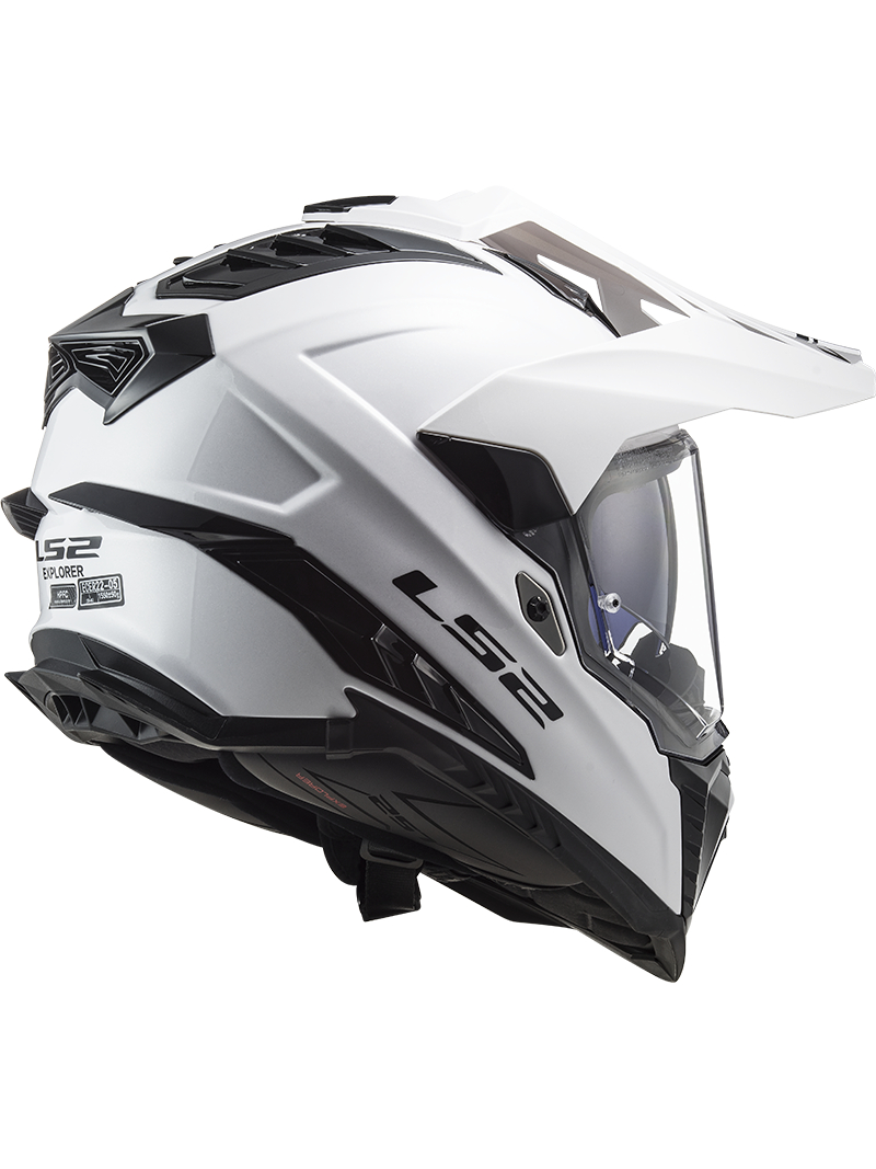 LS2 MX701 EXPLORER SOLID WHITE 3