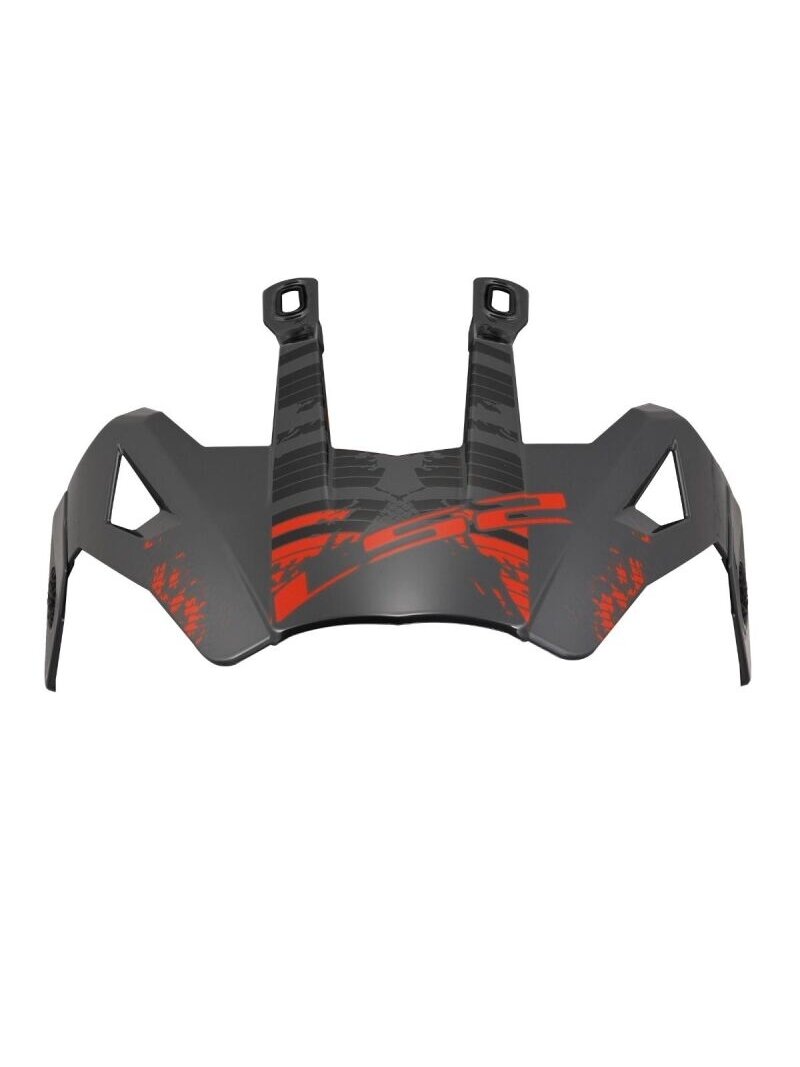 LS2 MX702 PEAK CRAZY MATT BLACK RED