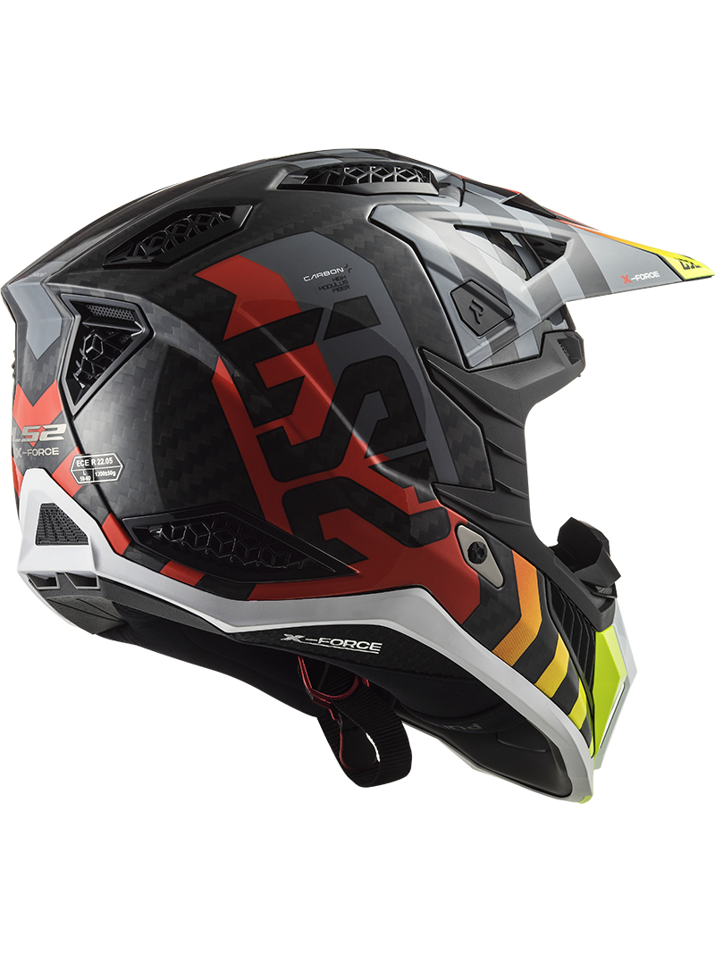 LS2 MX703 C X-FORCE BARRIER H-V YELLOW RED-06 4 LS2 MX703 C X-FORCE BARRIER H-V YELLOW RED-06 4