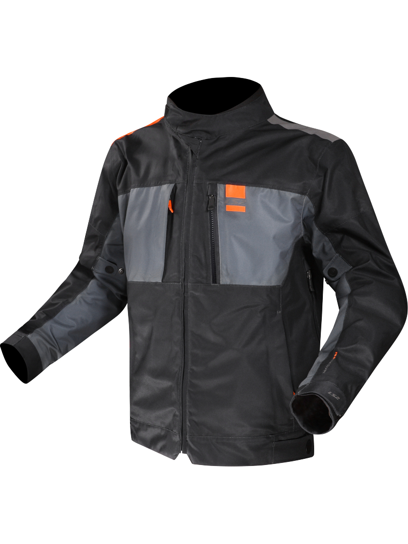 LS2 TITANIUM MAN JACKET BLUE H-V ORANGE LS2 TITANIUM MAN JACKET BLUE H-V ORANGE