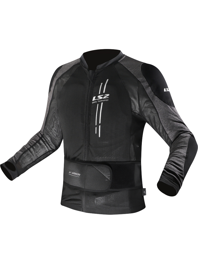 LS2 X-ARMOR MAN JACKET BLACK SILVER