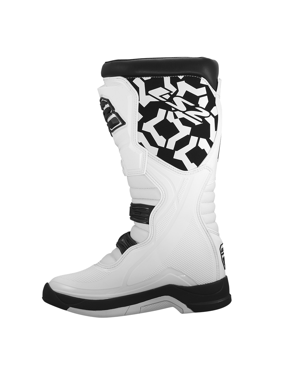 LS2 RAPTOR MAN BOOTS BLACK WHITE 1