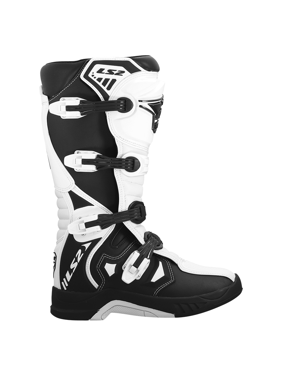 LS2 RAPTOR MAN BOOTS BLACK WHITE 2 LS2 RAPTOR MAN BOOTS BLACK WHITE 2