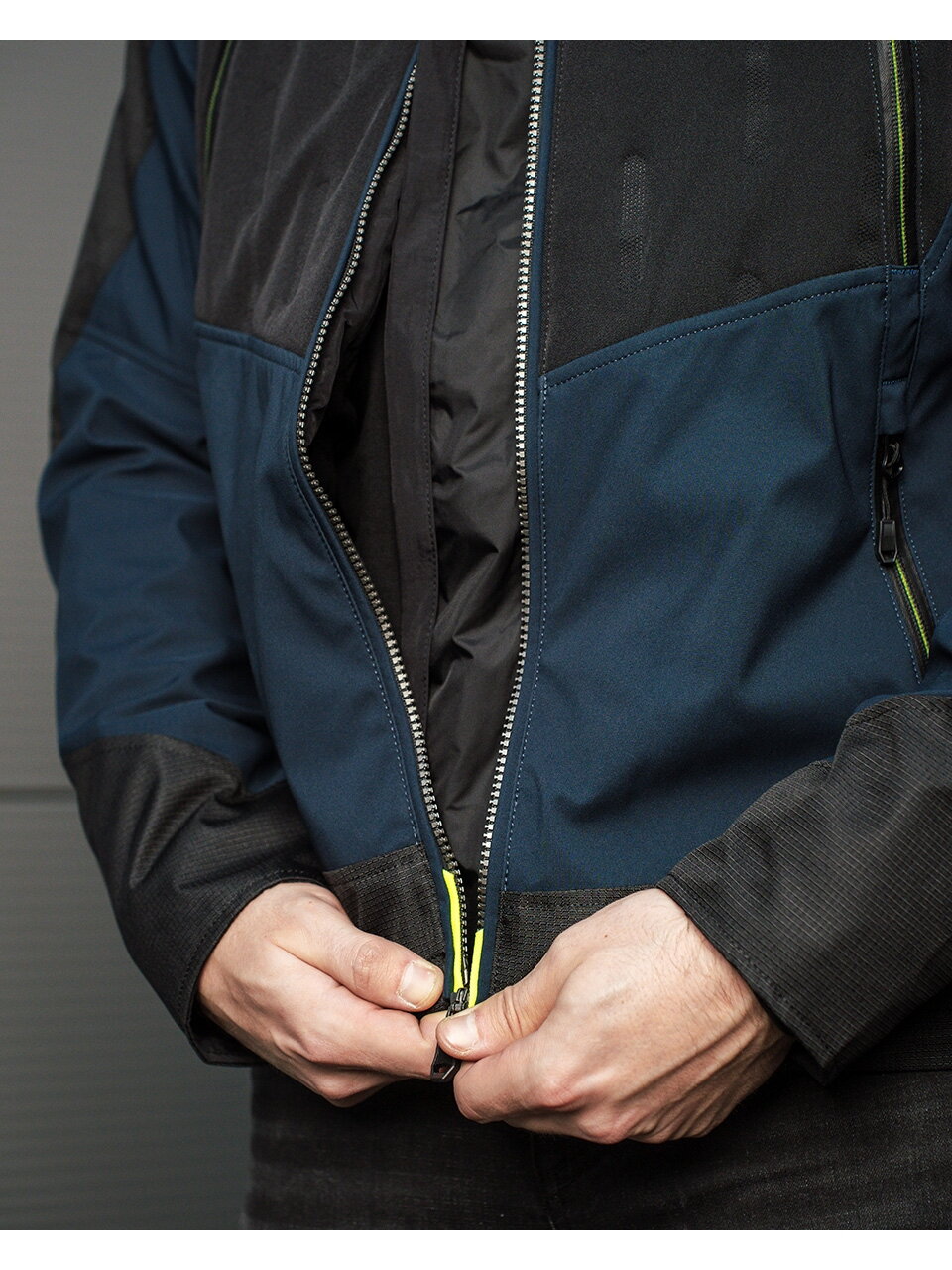 LS2 ZIRCONIUM MAN JACKET BLUE BLACK H-V YELLOW 1 LS2 ZIRCONIUM MAN JACKET BLUE BLACK H-V YELLOW 1