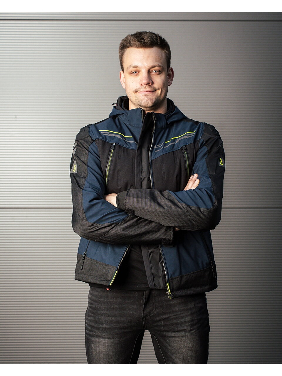 LS2 ZIRCONIUM MAN JACKET BLUE BLACK H-V YELLOW 6 LS2 ZIRCONIUM MAN JACKET BLUE BLACK H-V YELLOW 6