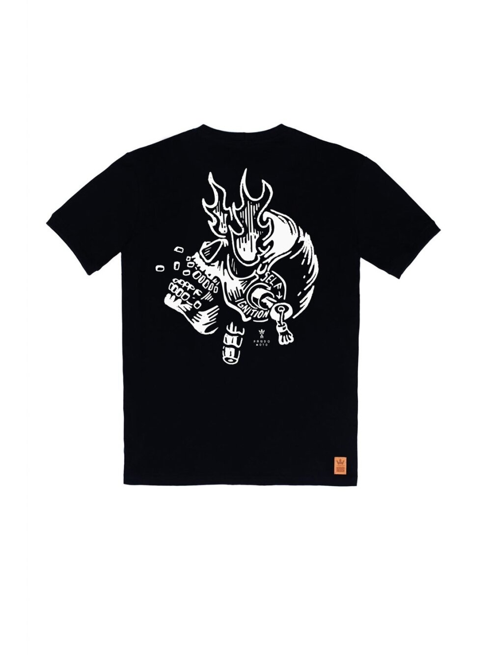 MARŠKINĖLIAI PANDO MOTO MIKE IGNITION JUODI UNISEX