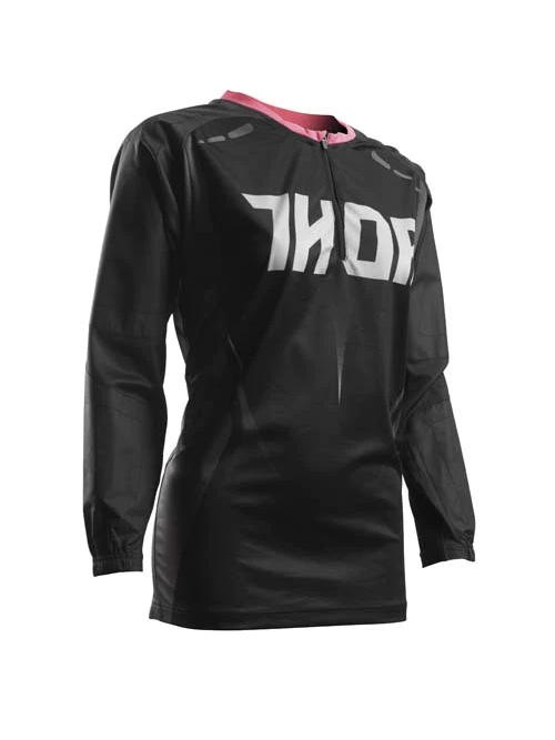 MARŠKINĖLIAI THOR TERRAIN CONTOUR S7 MOTERIMS JUODA/ ROŽINĖ MARŠKINĖLIAI THOR TERRAIN CONTOUR S7 MOTERIMS JUODA/ ROŽINĖ