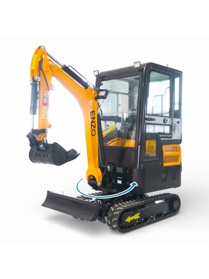 Mini Ekskavatorius ENZO HT-20 PRO, Kubota D902 (su kabina) 1