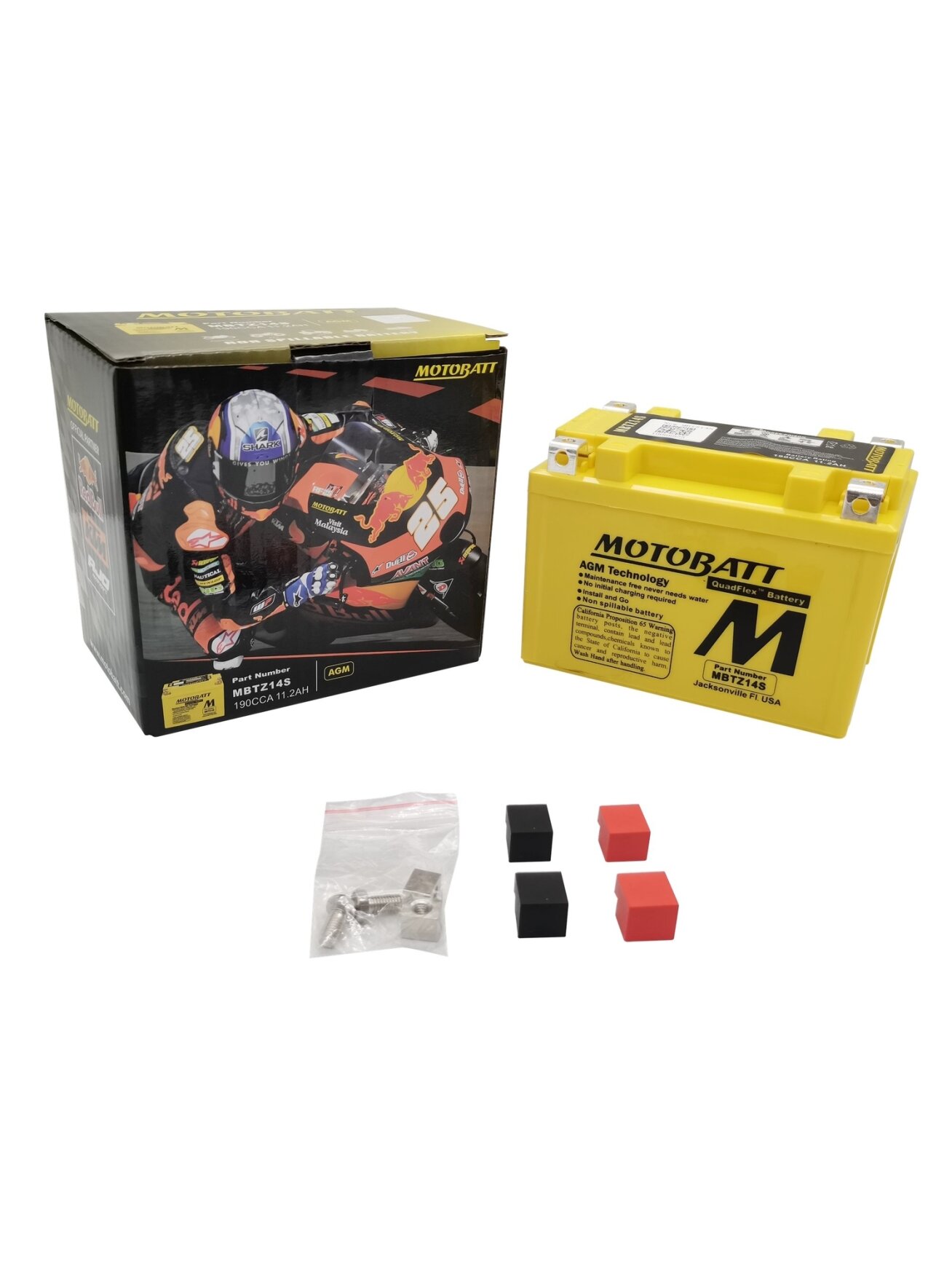 Motobatt MBTZ14S battery 1 Motobatt MBTZ14S battery 1