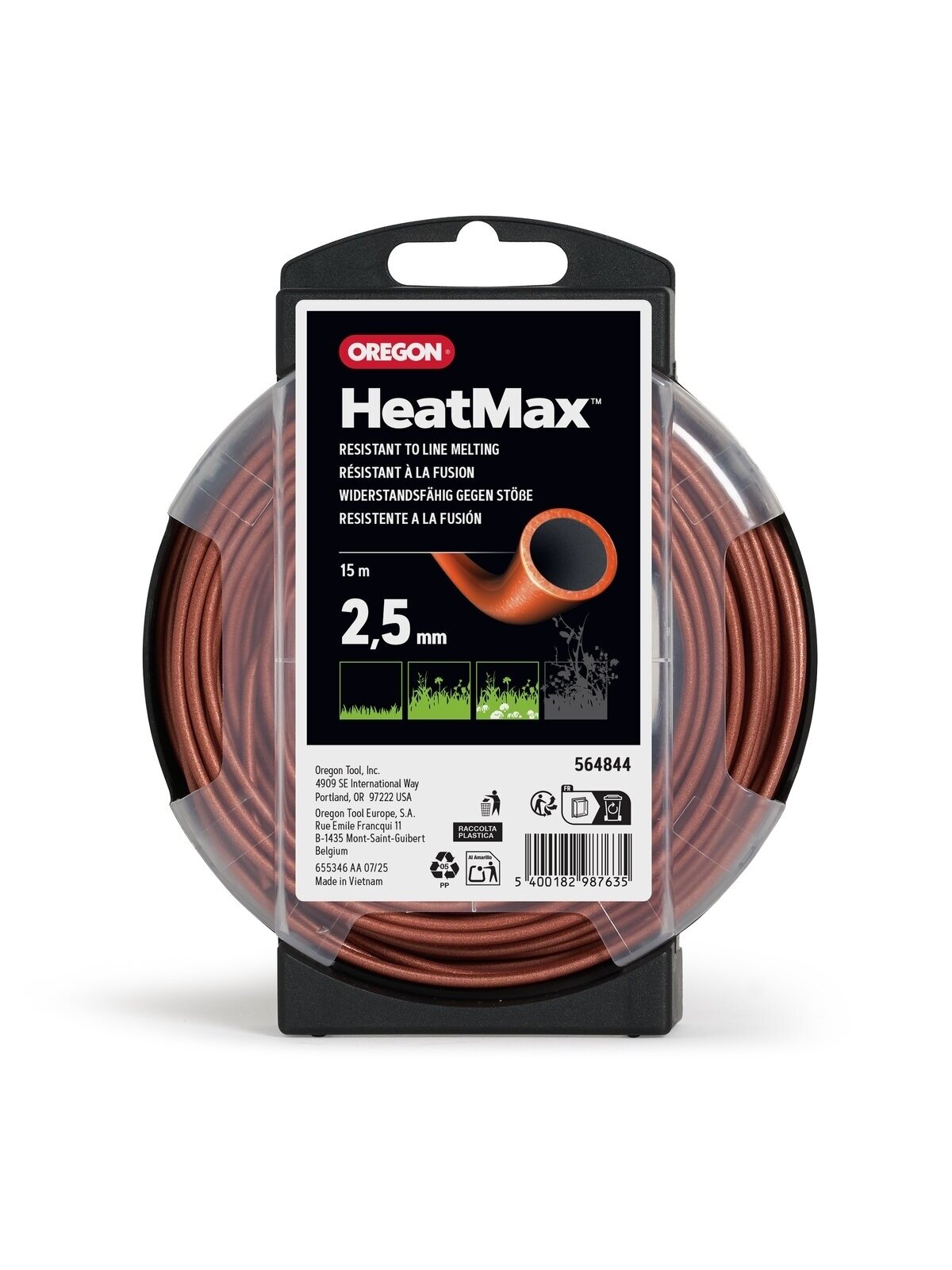 Oregon HeatMAX pjovimo valas 2,5mm/15m Oregon HeatMAX pjovimo valas 2,5mm/15m