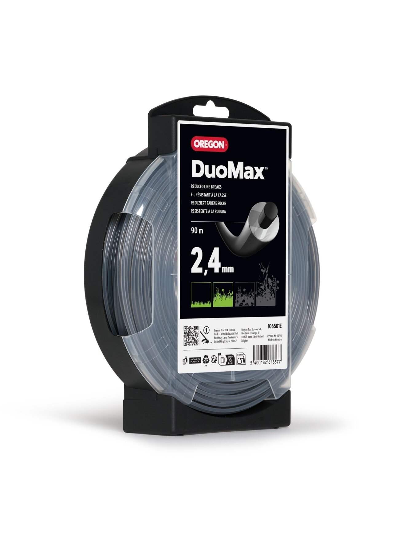Oregon DuoMax pjovimo valas 2,4mm/90m 1 Oregon DuoMax pjovimo valas 2,4mm/90m 1