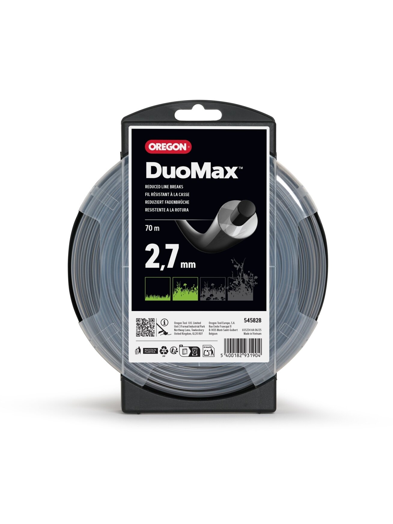 Oregon DuoMax pjovimo valas 2,7mm/70m Oregon DuoMax pjovimo valas 2,7mm/70m