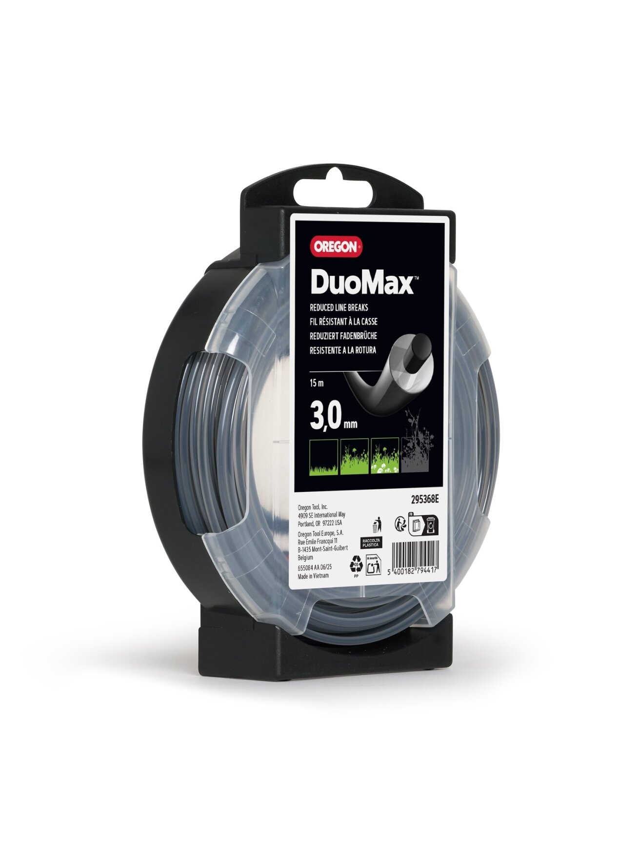 Oregon DuoMax pjovimo valas 3,0mm/15m 1