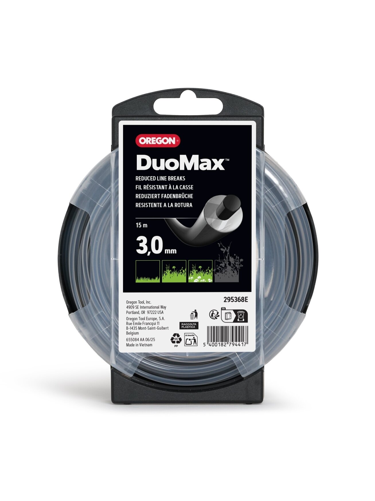 Oregon DuoMax pjovimo valas 3,0mm/15m Oregon DuoMax pjovimo valas 3,0mm/15m