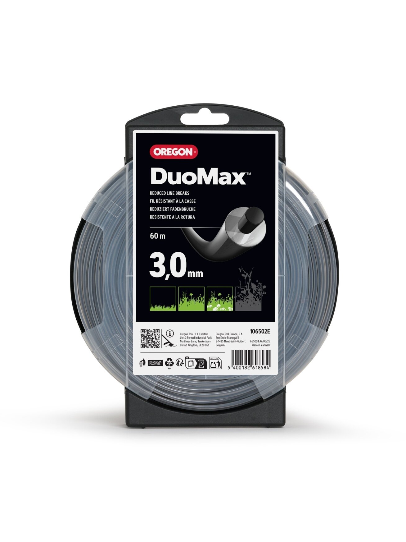 Oregon DuoMax pjovimo valas 3,0mm/60m Oregon DuoMax pjovimo valas 3,0mm/60m