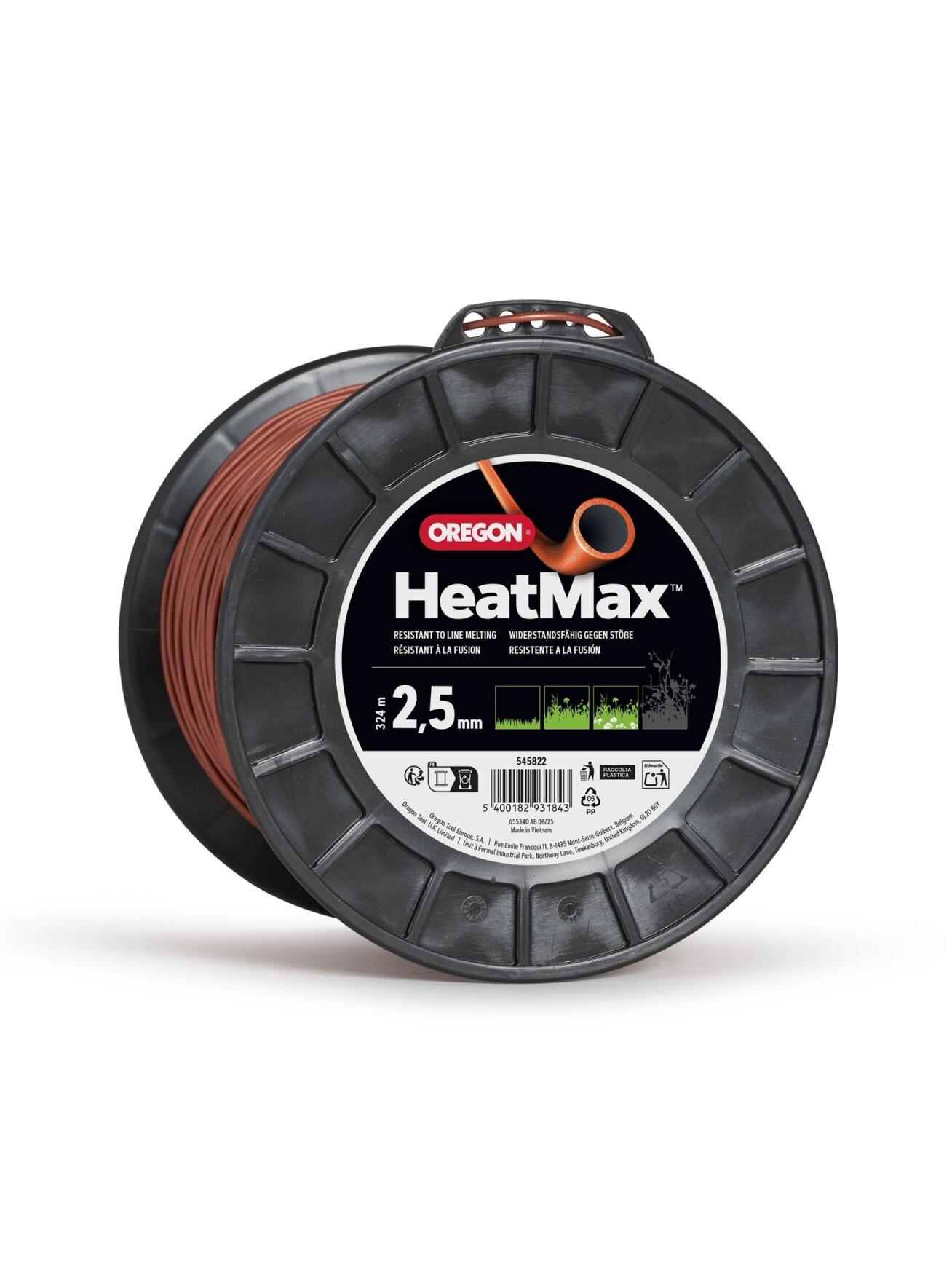 Oregon HeatMax pjovimo valas 2,5mm/324m