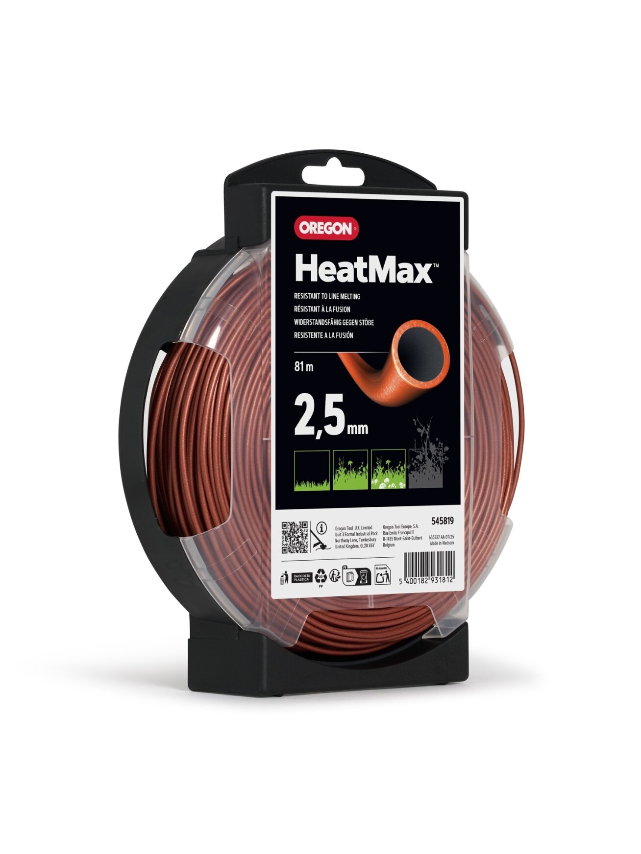 Oregon HeatMax pjovimo valas 2,5mm/81m 1