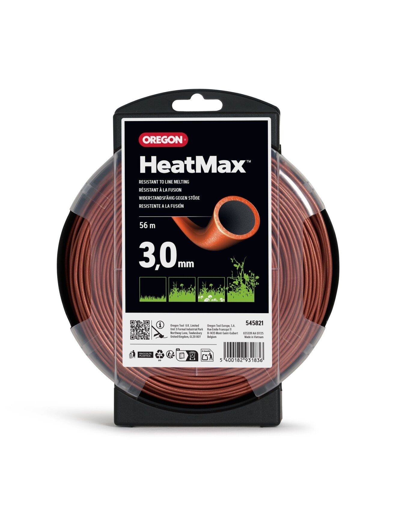 Oregon HeatMax pjovimo valas 3,0mm/56m Oregon HeatMax pjovimo valas 3,0mm/56m