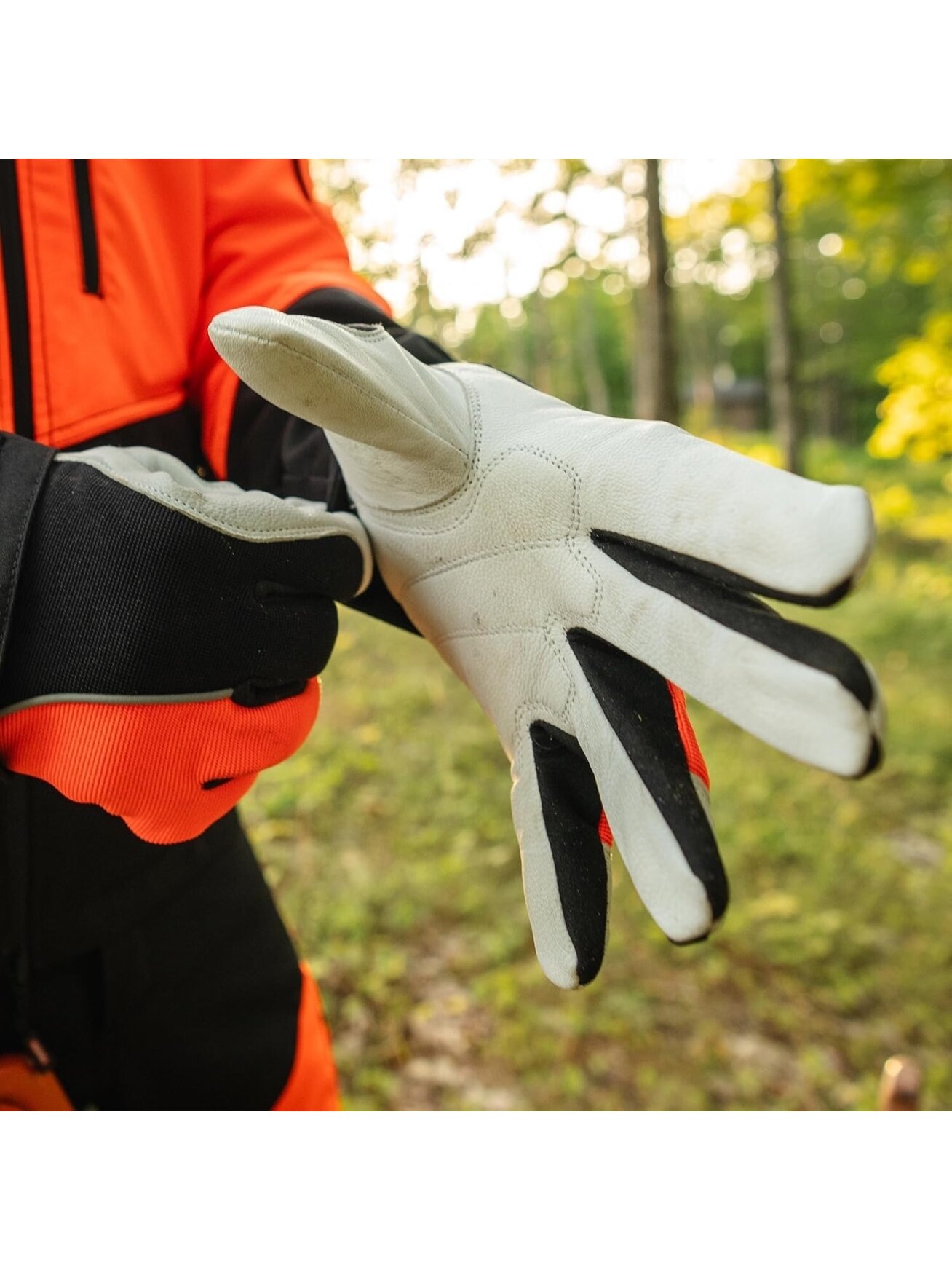 Oregon Protect PRO Hi-Vis pjūklininko pirštinės 3 Oregon Protect PRO Hi-Vis pjūklininko pirštinės 3