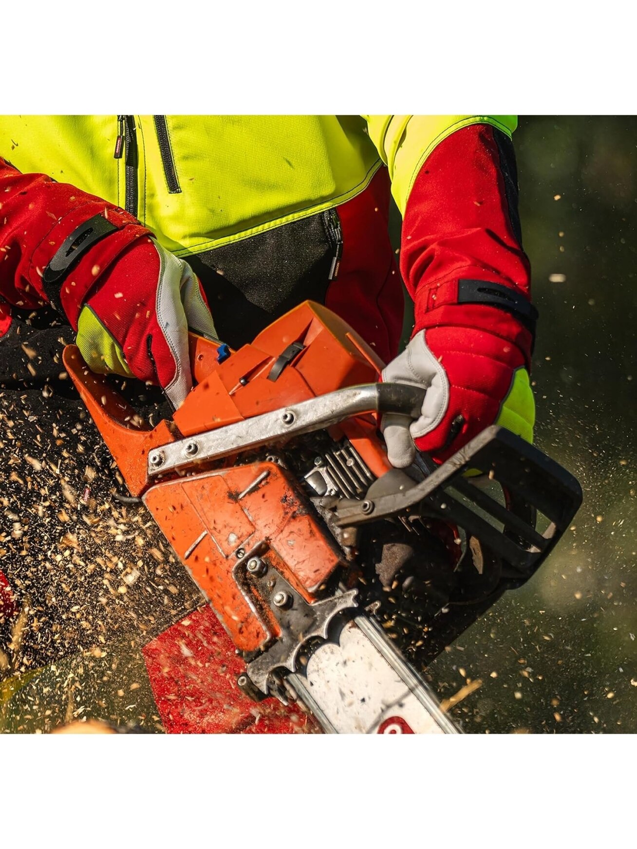 Oregon Protect PRO Hi-Vis pjūklininko pirštinės 10