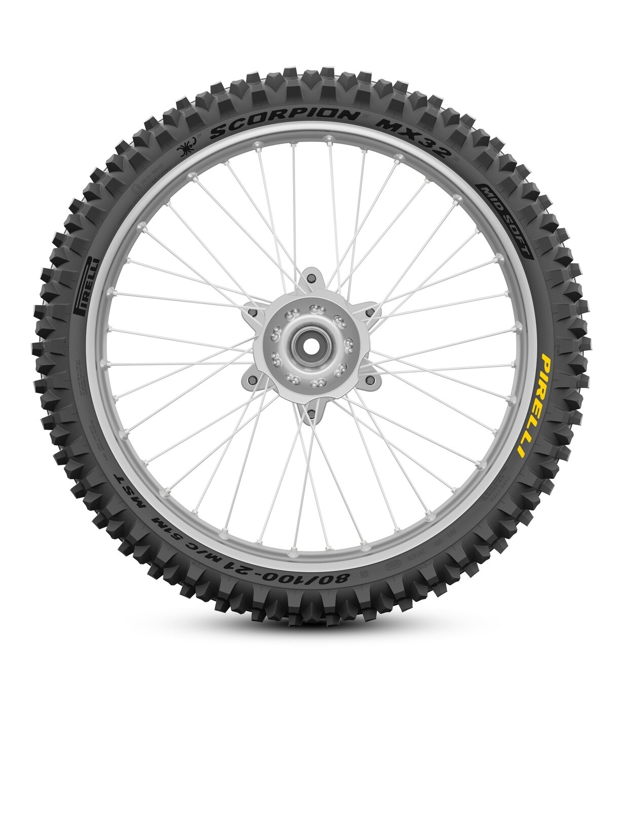 Pirelli New Scorpion MX32 Mid Soft 80/100-21 M/C 51M MST Fr 1 Pirelli New Scorpion MX32 Mid Soft 80/100-21 M/C 51M MST Fr 1