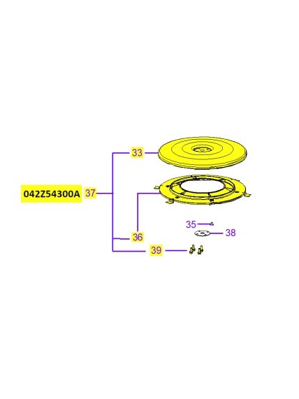 Pjovimo peilis komplekte 25 cm KS serijai 3 Pjovimo peilis komplekte 25 cm KS serijai 3