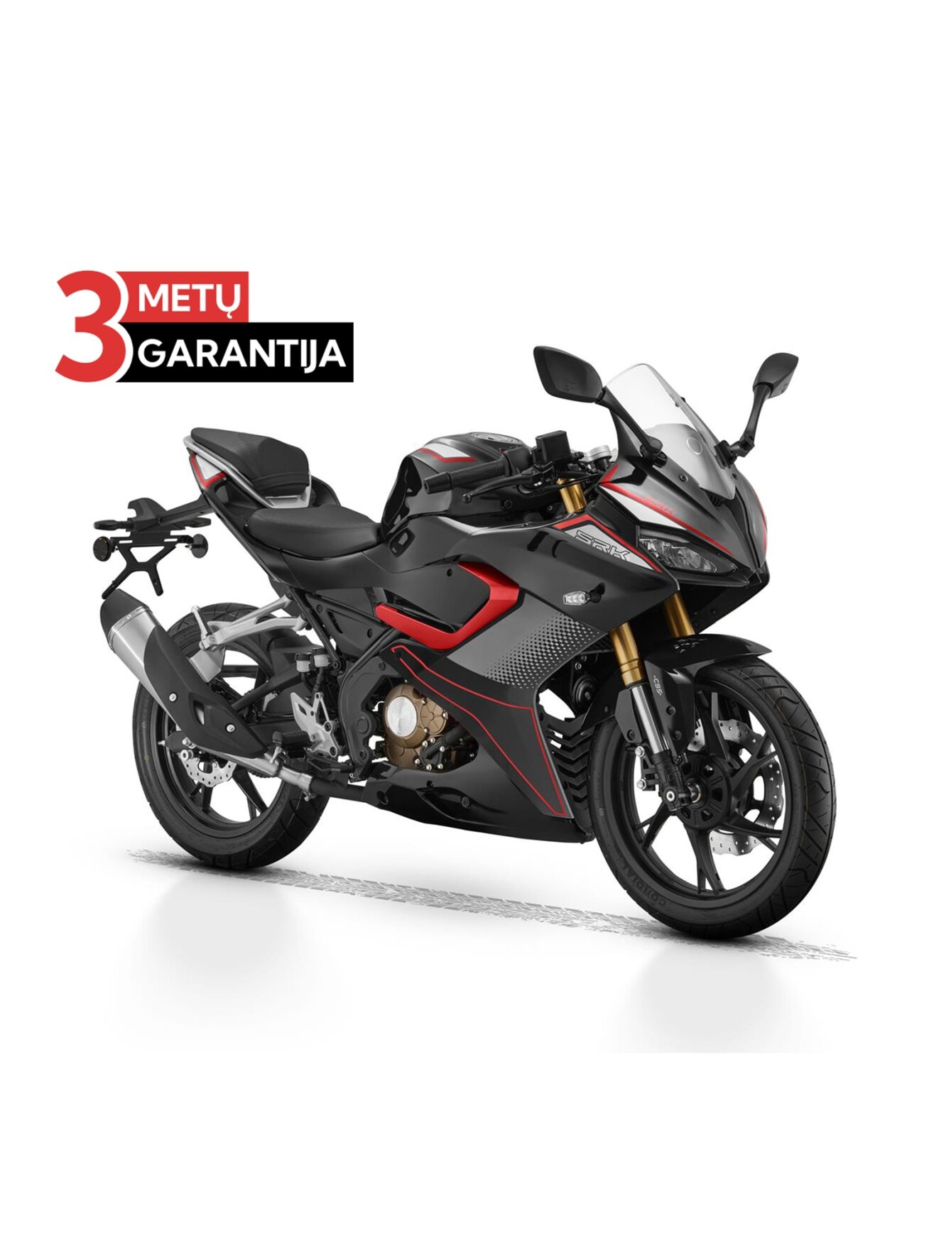 QJMOTOR SRK 125R JUODA/RAUDONA QJMOTOR SRK 125R JUODA/RAUDONA