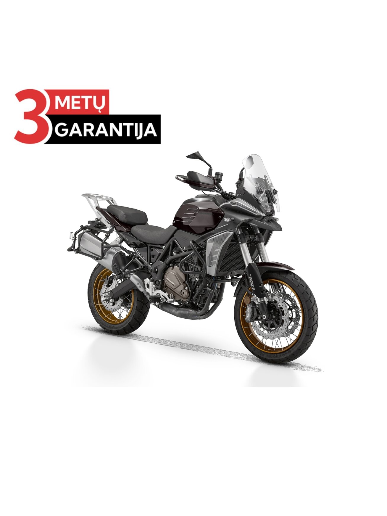 QJMOTOR SRT 700S SU DAIKTADĖŽĖMIS JUODA/SIDABRINĖ PILKA QJMOTOR SRT 700S SU DAIKTADĖŽĖMIS JUODA/SIDABRINĖ PILKA