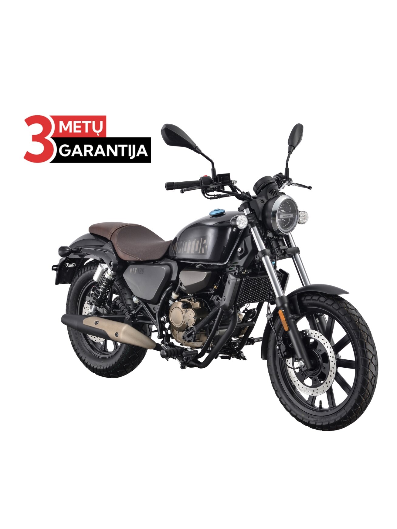 QJMOTOR SRV 125 JUODAS