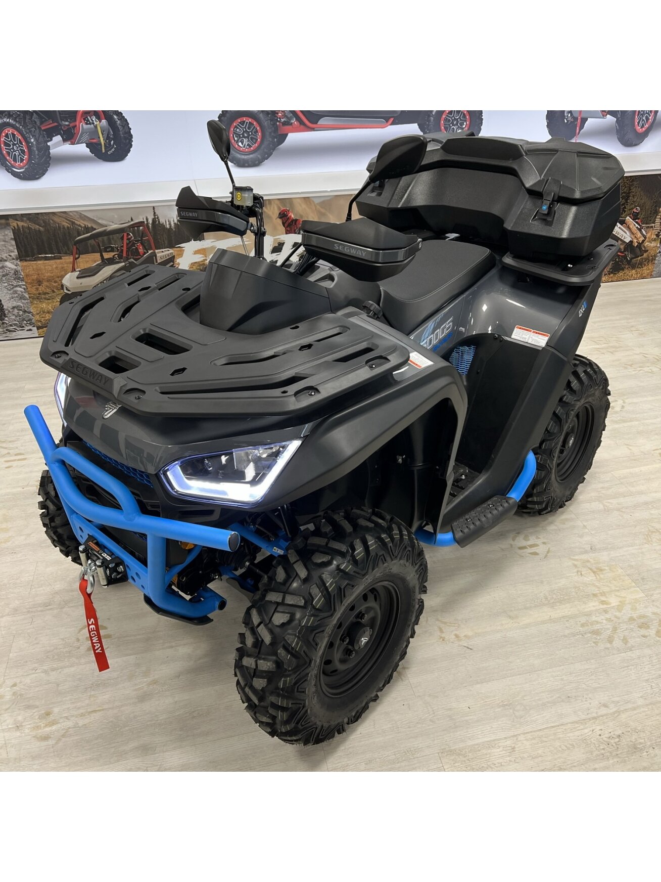 R/B A02-R110103-FL0-00 Segway Snarler AT6 Front bumper (blue) (2020 - 2022) 2 R/B A02-R110103-FL0-00 Segway Snarler AT6 Front bumper (blue) (2020 - 2022) 2
