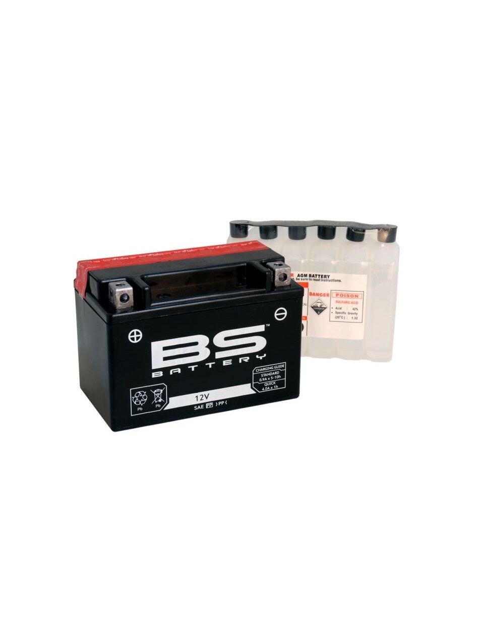 R/B V508012008A514 BS-BATTERY BTX9-BS 12V/8Ah moto (YTX9-4/YTX9-BS) Linhai M150, 200, 210 1