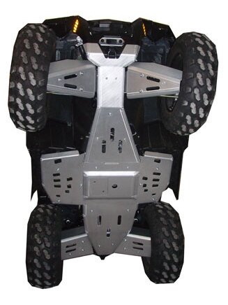 Ricochet ATV Polaris XP550/850 2009-19, Skidplate set with floorboard plates