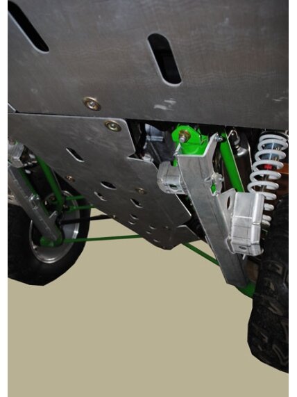 Ricochet ATV Arctic Cat Wild Cat 2013-16, Complete Skid Plate Set 4