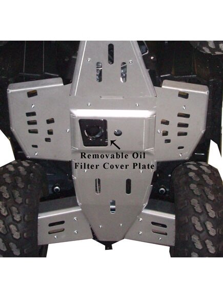 Ricochet ATV Polaris XP550/850 2009-19, Skidplate set with floorboard plates 2 Ricochet ATV Polaris XP550/850 2009-19, Skidplate set with floorboard plates 2