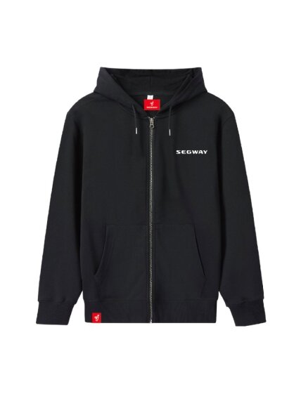 Segway Black zipper hoodie