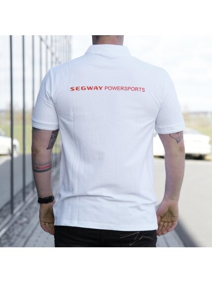 SEGWAY POWERSPORTS White Men Polo T-shirt 2 SEGWAY POWERSPORTS White Men Polo T-shirt 2