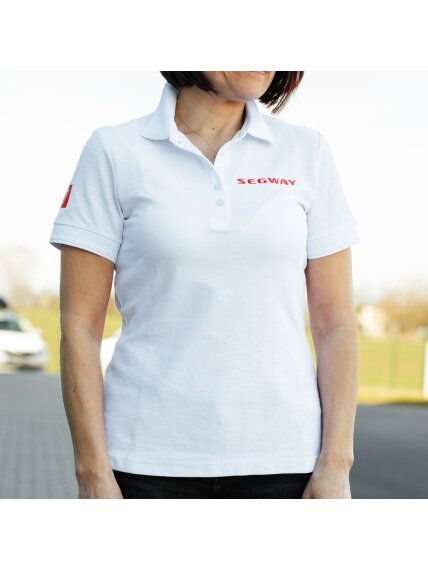 SEGWAY POWERSPORTS White Women Polo T-shirt SEGWAY POWERSPORTS White Women Polo T-shirt