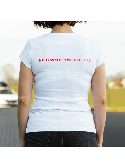 SEGWAY POWERSPORTS White Women T-shirt 4