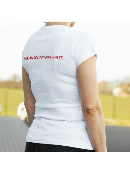 SEGWAY POWERSPORTS White Women T-shirt 1