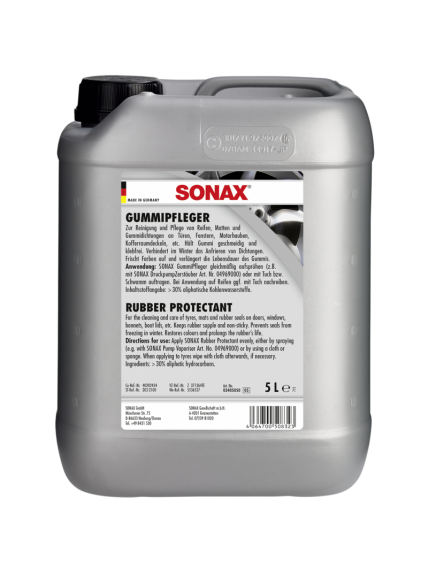SONAX GUMINIŲ DETALIŲ PRIEŽIŪROS PRIEMONĖ 5l SONAX GUMINIŲ DETALIŲ PRIEŽIŪROS PRIEMONĖ 5l