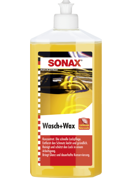 SONAX ŠAMPŪNAS SU VAŠKU "WASH & WAX", 500ML SONAX ŠAMPŪNAS SU VAŠKU "WASH & WAX", 500ML