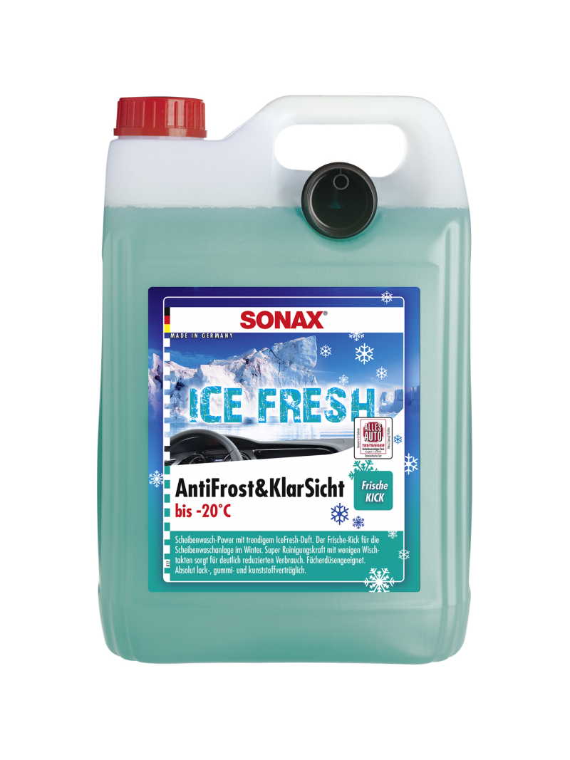 SONAX ŽIEMINIS LANGŲ APIPLOVIMO SKYSTIS "ICE FRESH" -20°C 5l SONAX ŽIEMINIS LANGŲ APIPLOVIMO SKYSTIS "ICE FRESH" -20°C 5l
